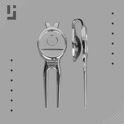 Golf Divot Tool with Magnetic Ball Marker and Clip